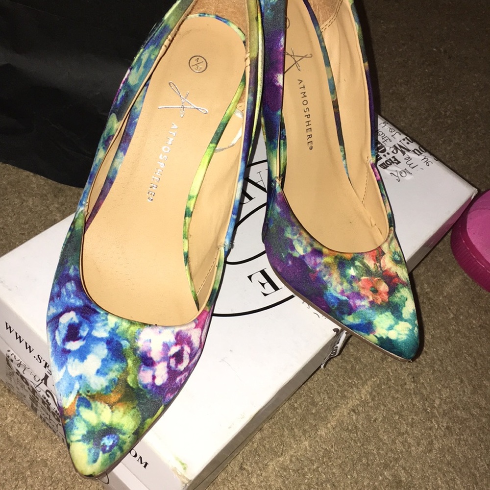 Floral print Heels